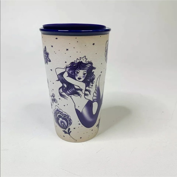 Starbucks Siren Sailor Mermaid Tattoo Tumbler